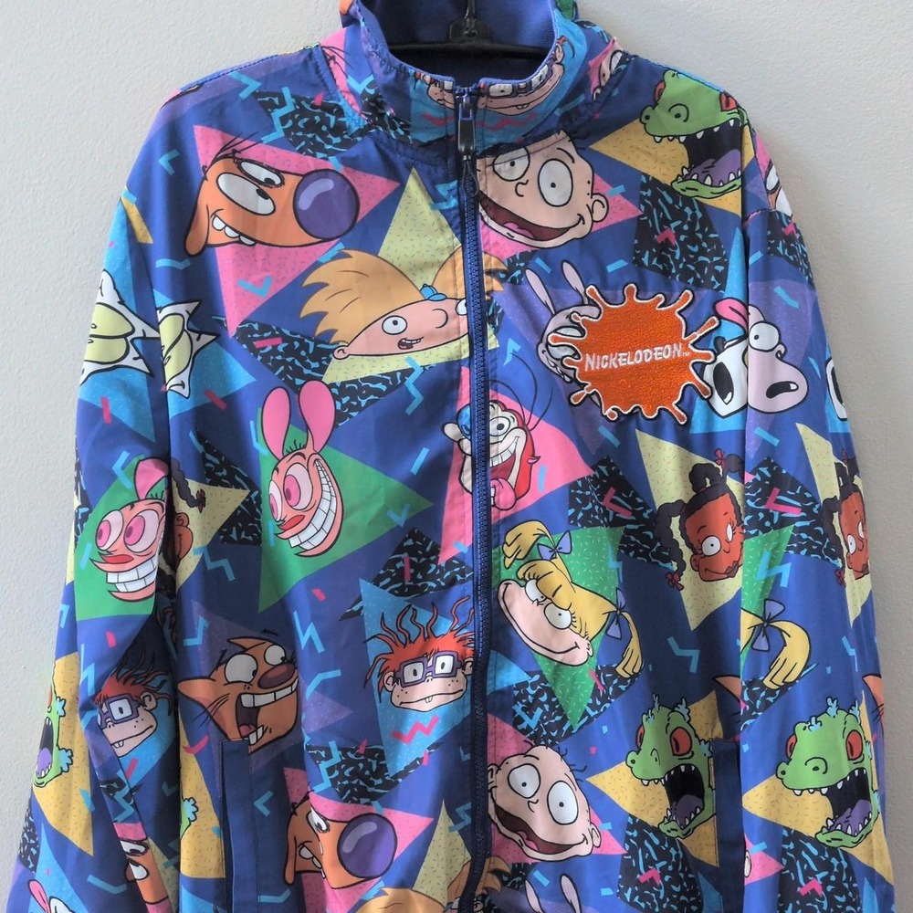 Nickelodeon Rugrats Zip up windbreaker Size Large